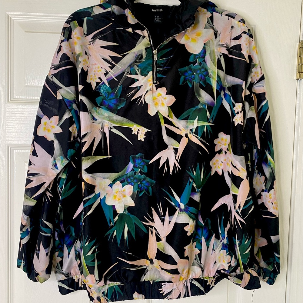 Forever21 colorful windbreaker SZ 1x